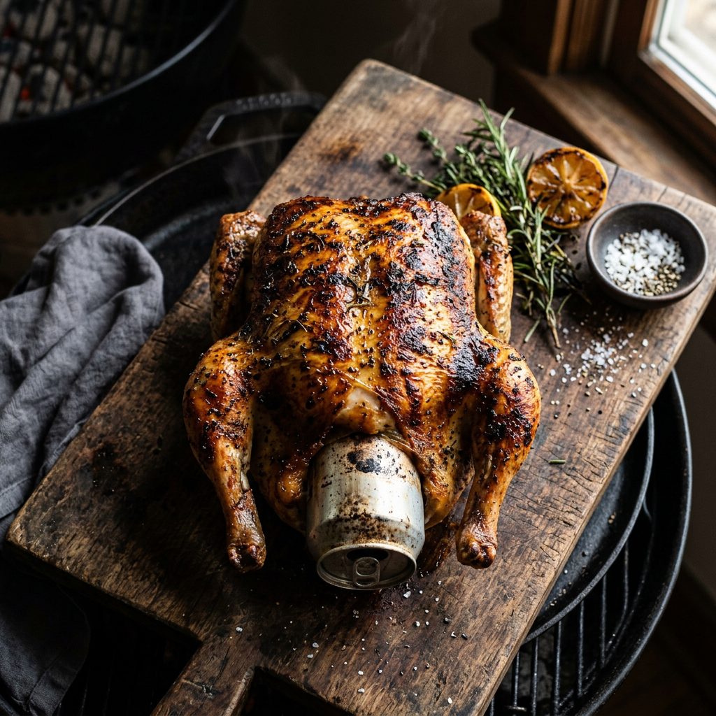 Backyard Version of My Take on Backyard Version of Beer-Can Whole Chicken