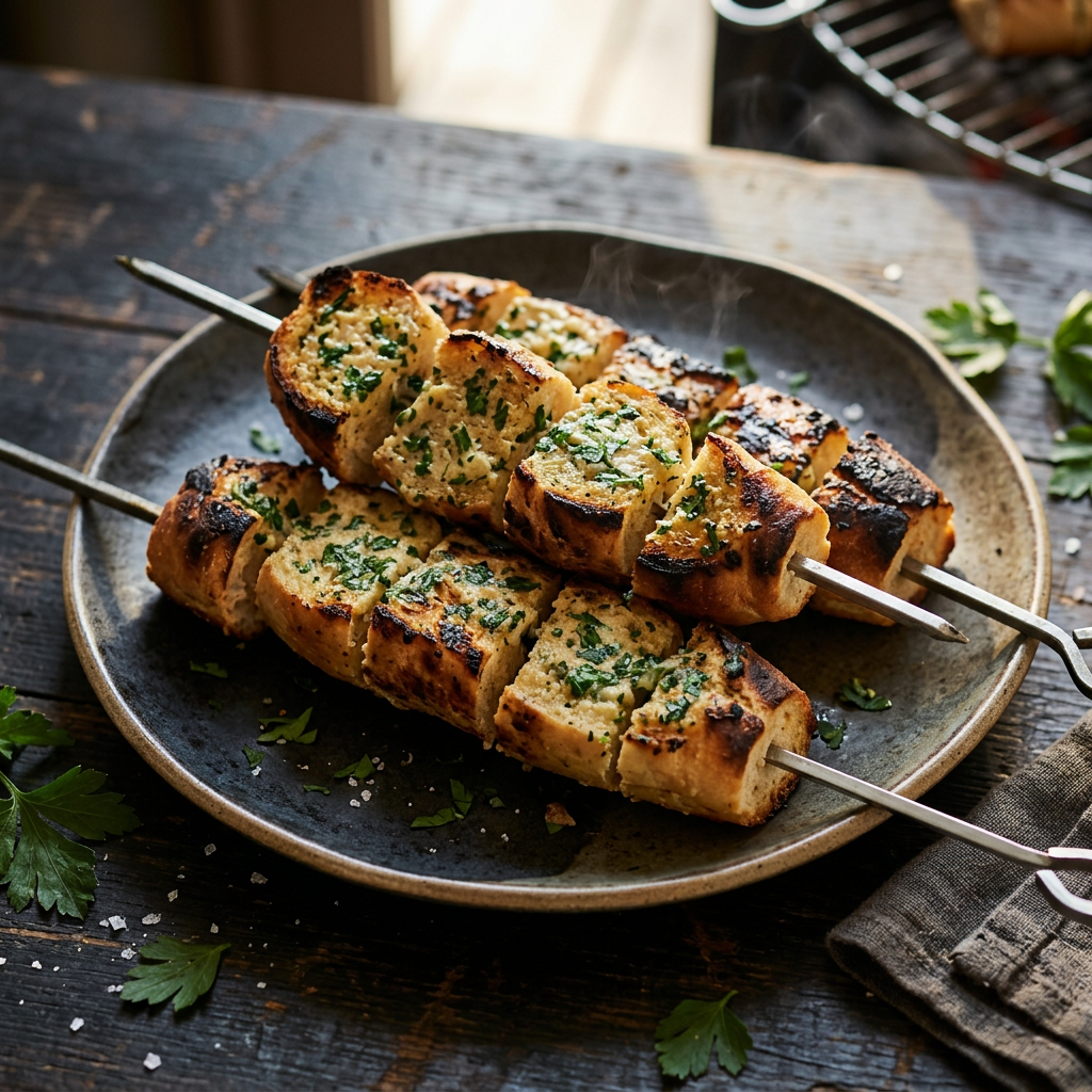Backyard Version of Pão de Alho — Smoked Brazilian Garlic Bread