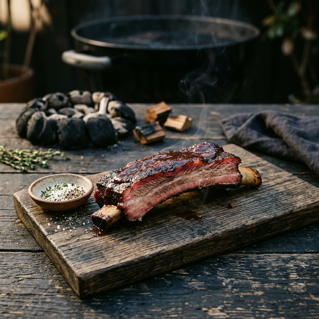 Sunday's Snake-Method Kettle Ribs