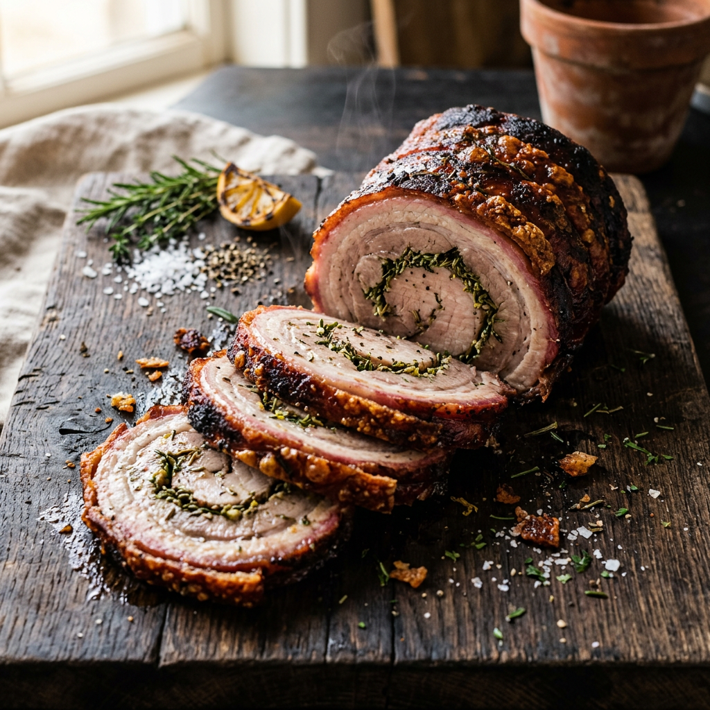 My Take on Backyard Version of Smoked Porchetta Roll