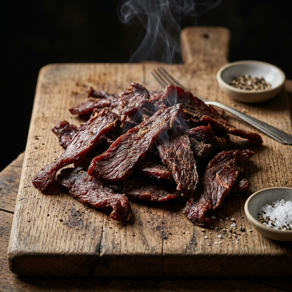 Sunday's Backyard Version of Backyard Version of Smoked Beef Jerky