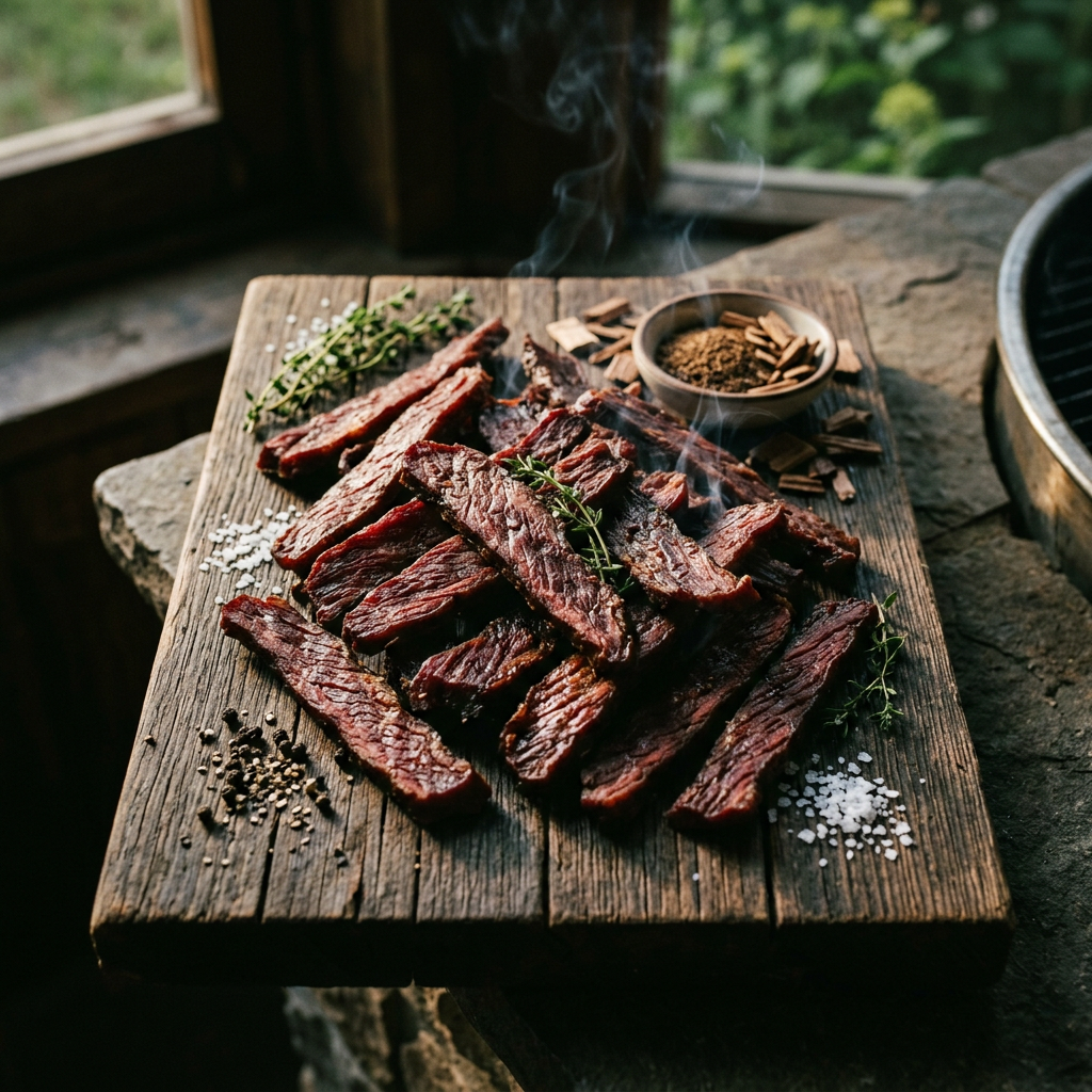 Backyard Version of Sunday's Backyard Version of Sunday's Backyard Version of Backyard Version of Smoked Beef Jerky