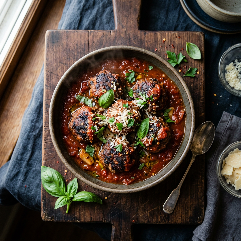 Smoked Italian Meatballs