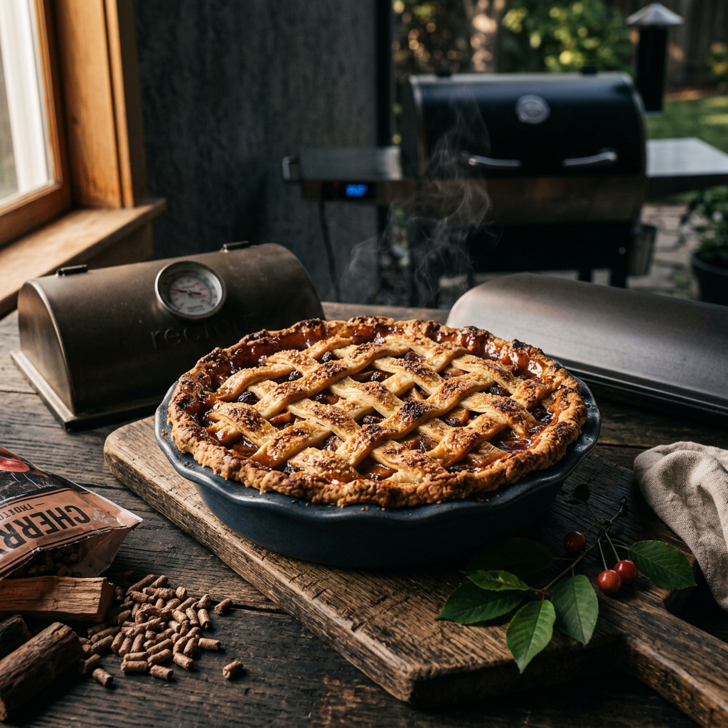 Sunday's Weekend Cook — Backyard Version of Pellet Smoker Smoked Apple Pie