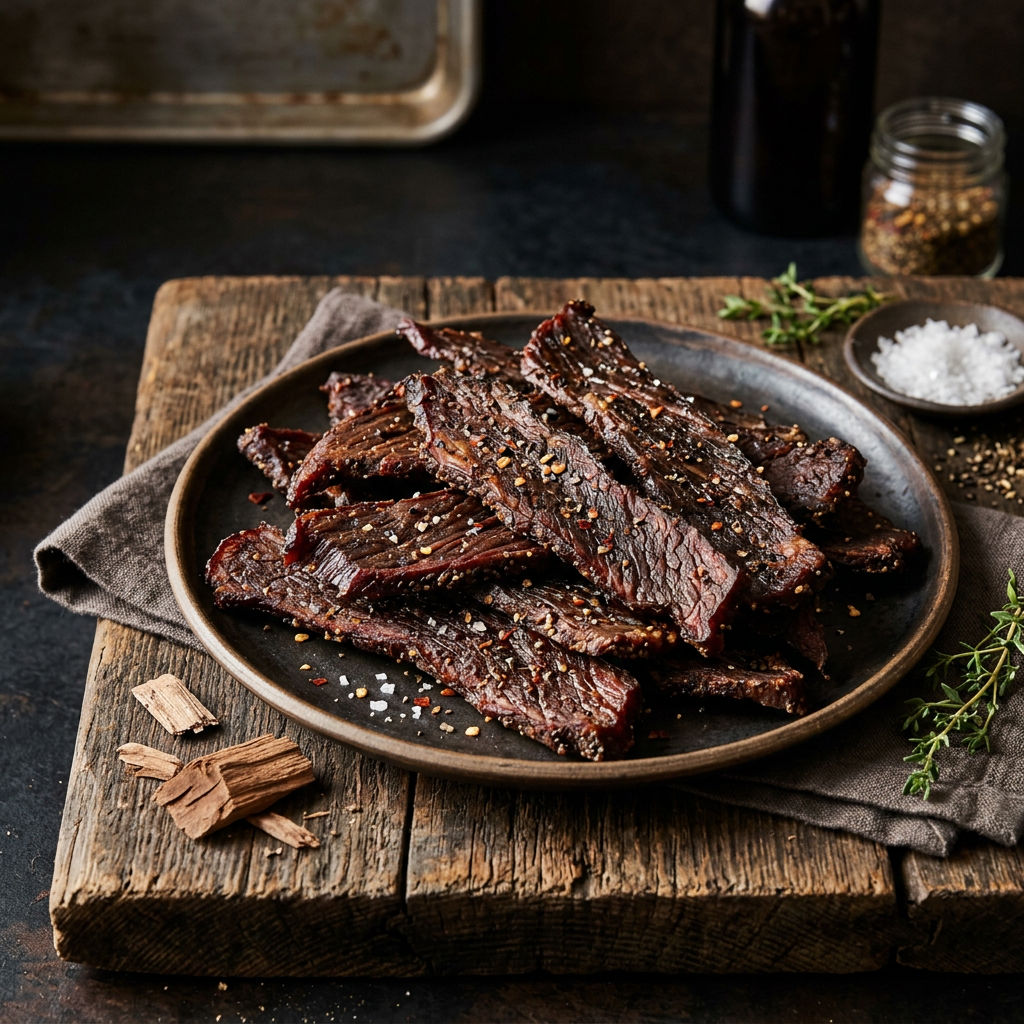 My Take on Backyard Version of Backyard Version of Smoked Beef Jerky
