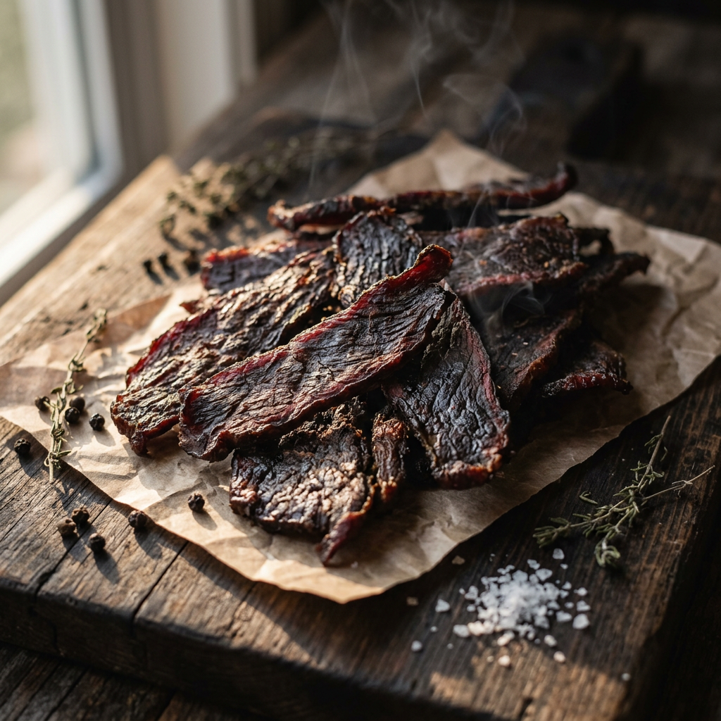 Sunday's Backyard Version of Sunday's Backyard Version of Backyard Version of Smoked Beef Jerky