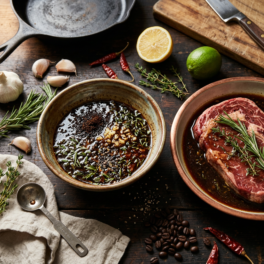 Coffee-Bourbon Beef