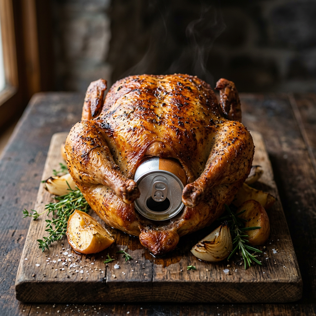 Beer-Can Whole Chicken