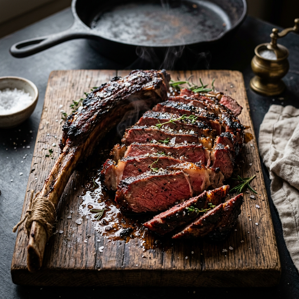 Sunday's My Take on Reverse-Sear Tomahawk Ribeye