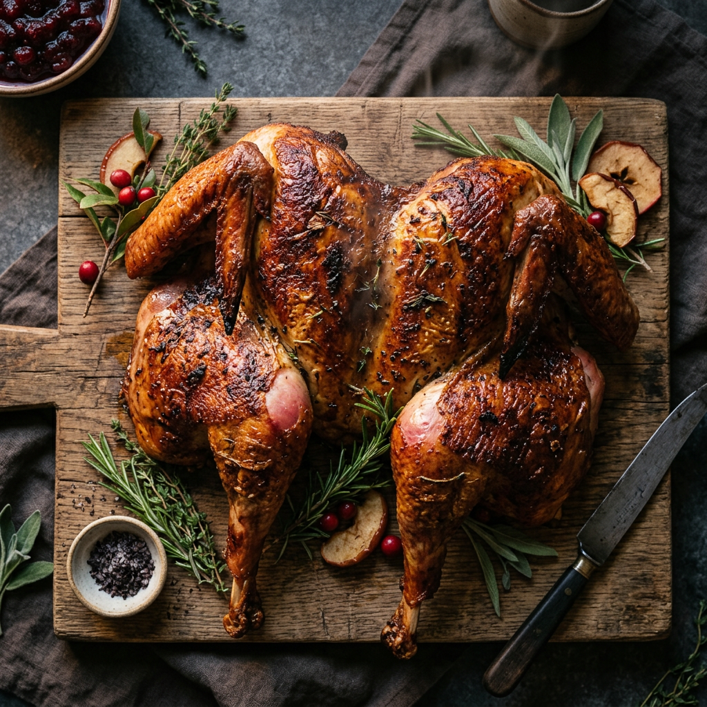 Sunday's Smoked Turkey for Thanksgiving