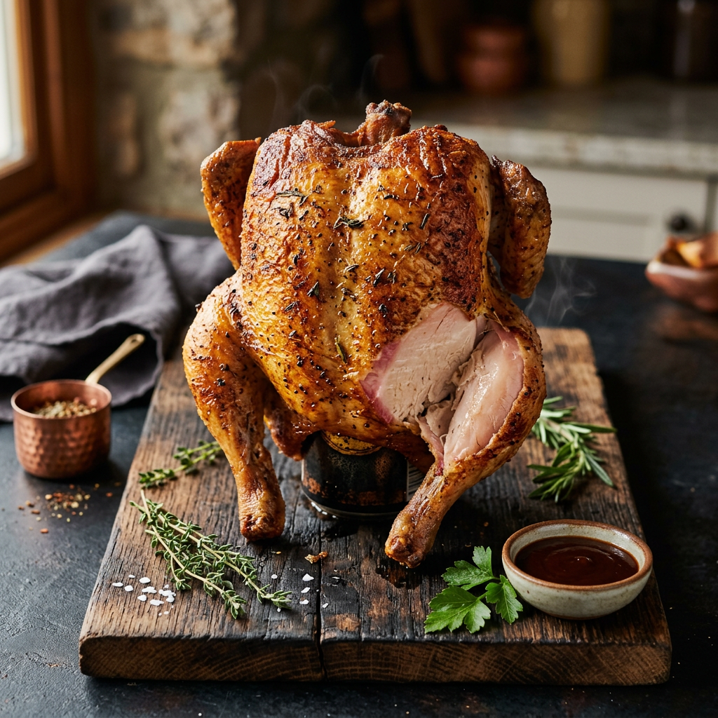 My Take on Backyard Version of Weekend Cook — My Take on Backyard Version of Beer-Can Whole Chicken