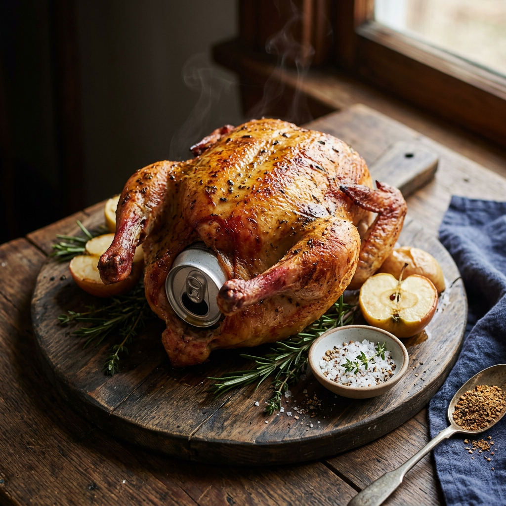Sunday's My Take on Beer-Can Whole Chicken