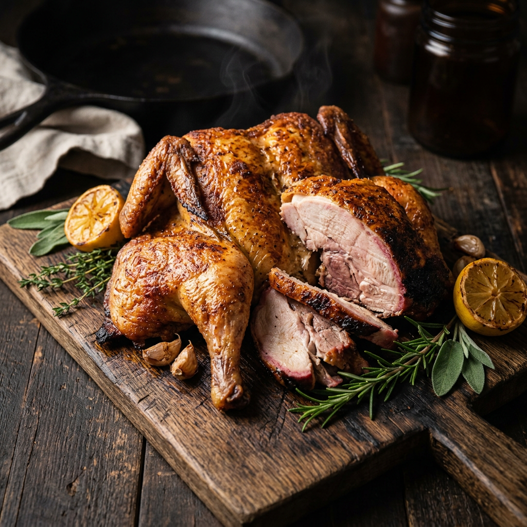 Backyard Version of Sunday's Sunday's My Take on My Take on Backyard Version of Beer-Can Whole Chicken