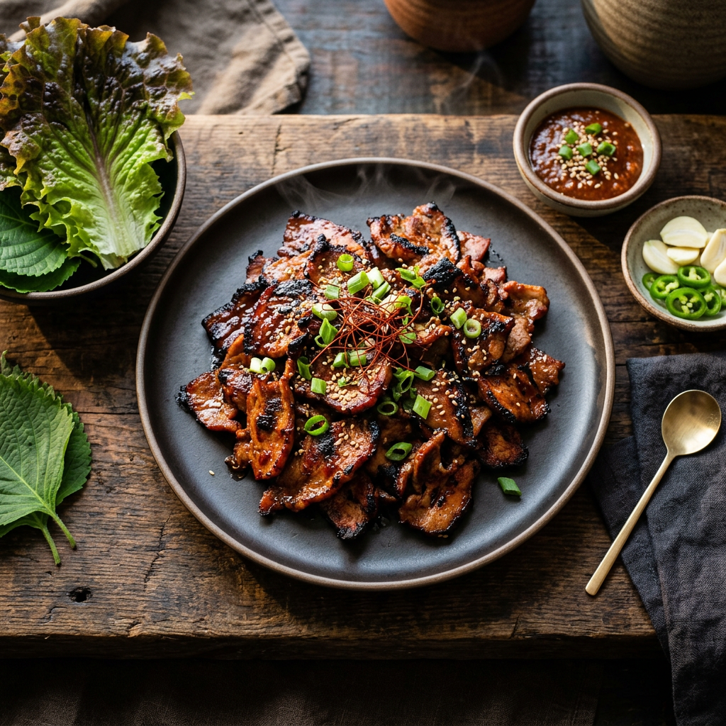 Backyard Version of Sunday's Smoked Pork Bulgogi