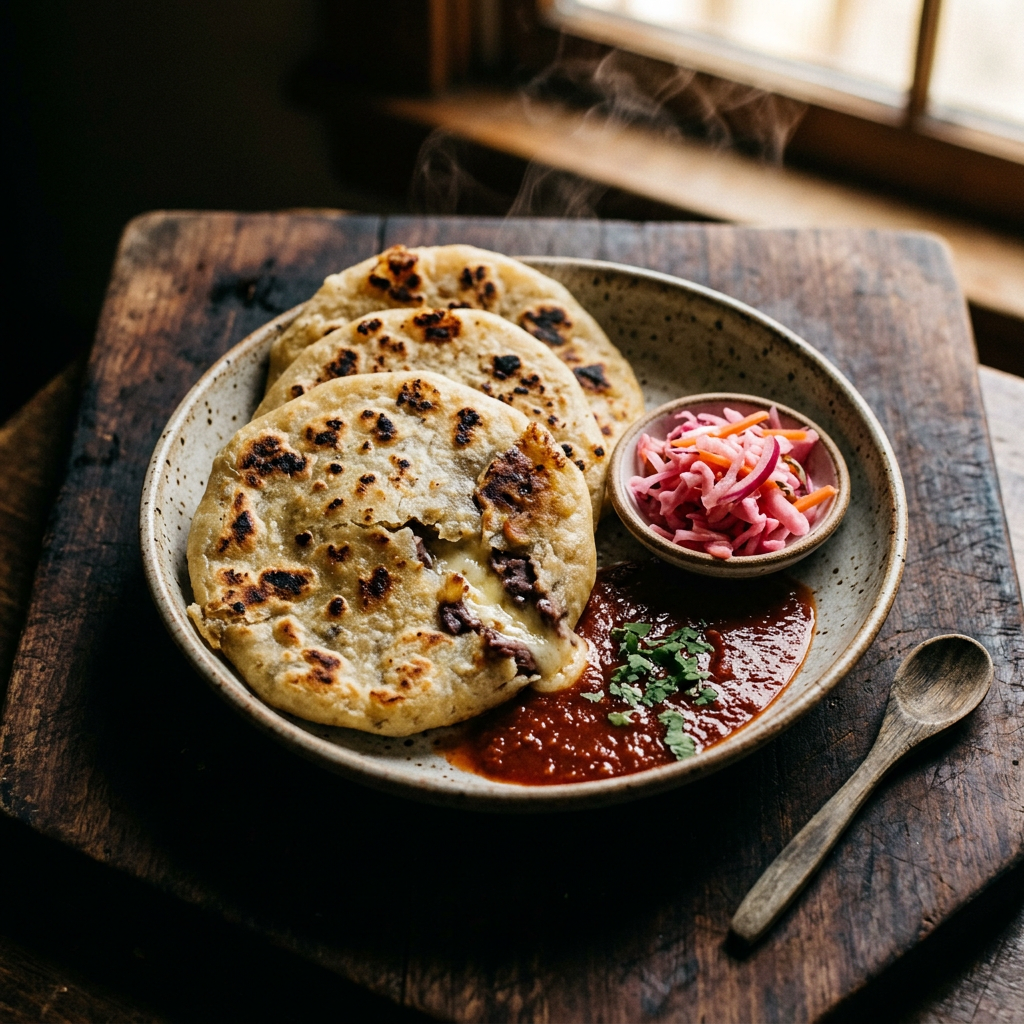 Smoked Pupusas de Frijol con Queso (Home Smoker)