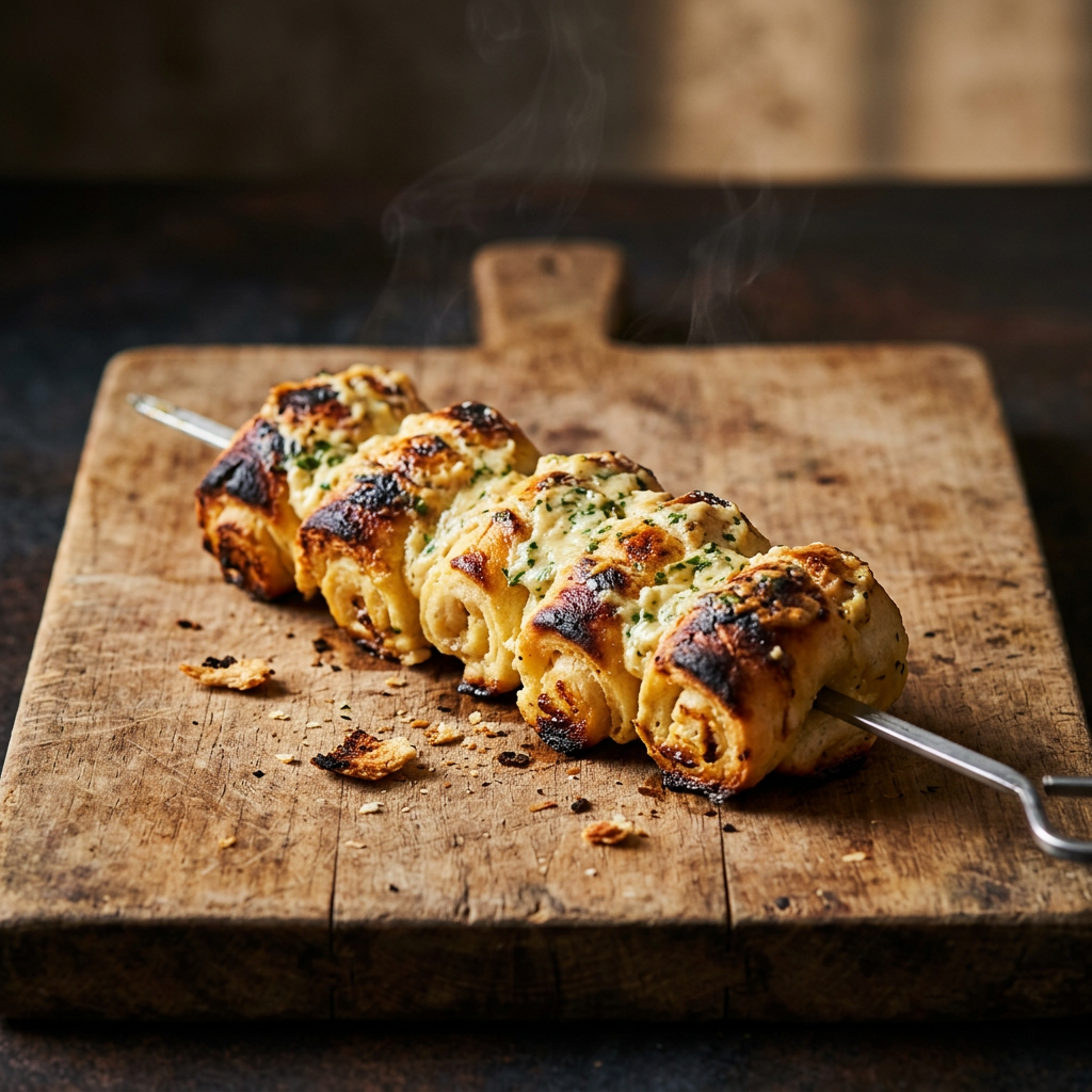 Backyard Version of Backyard Version of Pão de Alho — Smoked Brazilian Garlic Bread