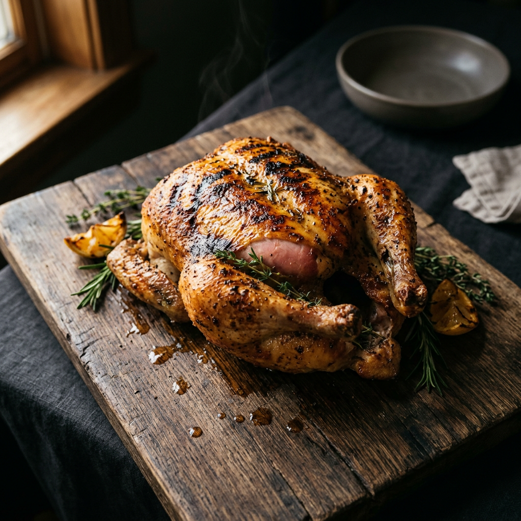 Sunday's Sunday's My Take on My Take on Backyard Version of Beer-Can Whole Chicken