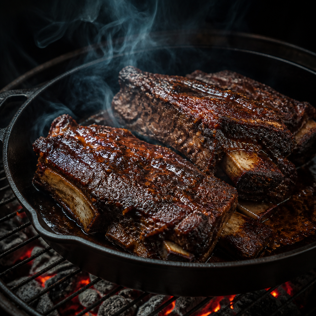 Smoked Beef Short Ribs with Monkey Gland Sauce