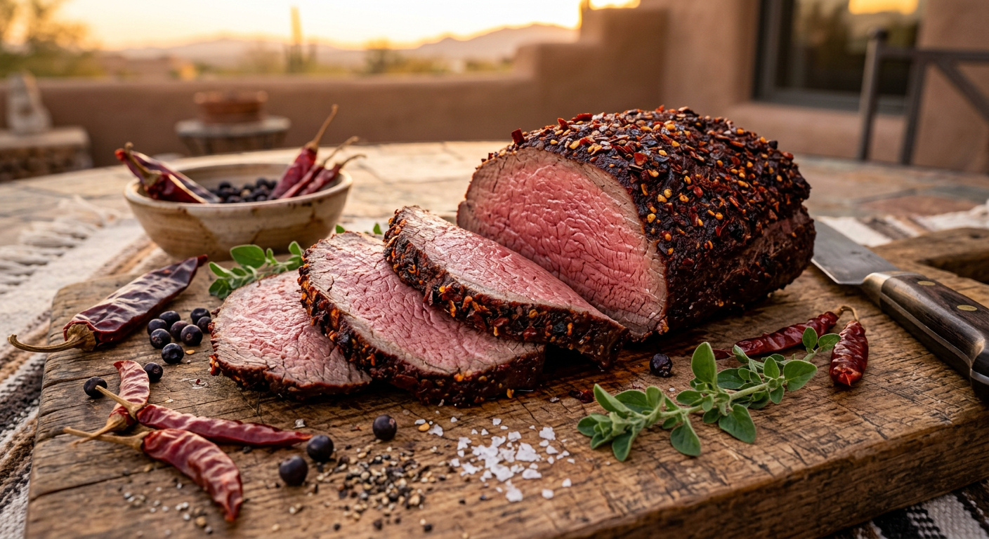 Smoked Chile-Rubbed Elk Roast (Southwest-Style)