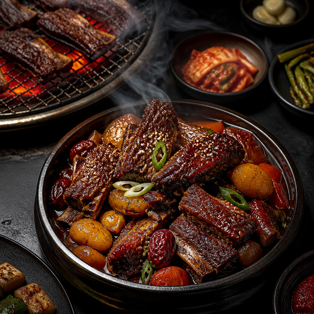 Smoked Galbijjim (Braised Short Ribs)