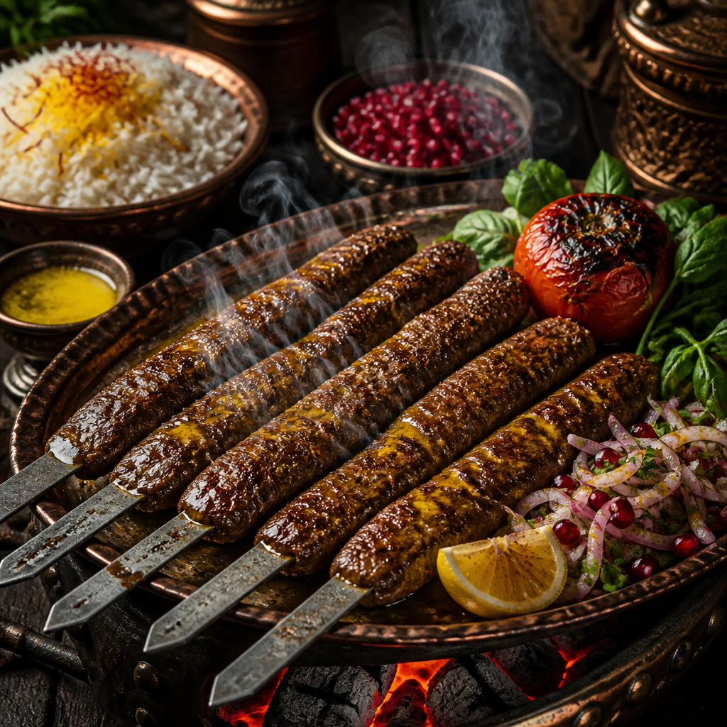 Smoked Koobideh — Persian Ground Beef Kebab