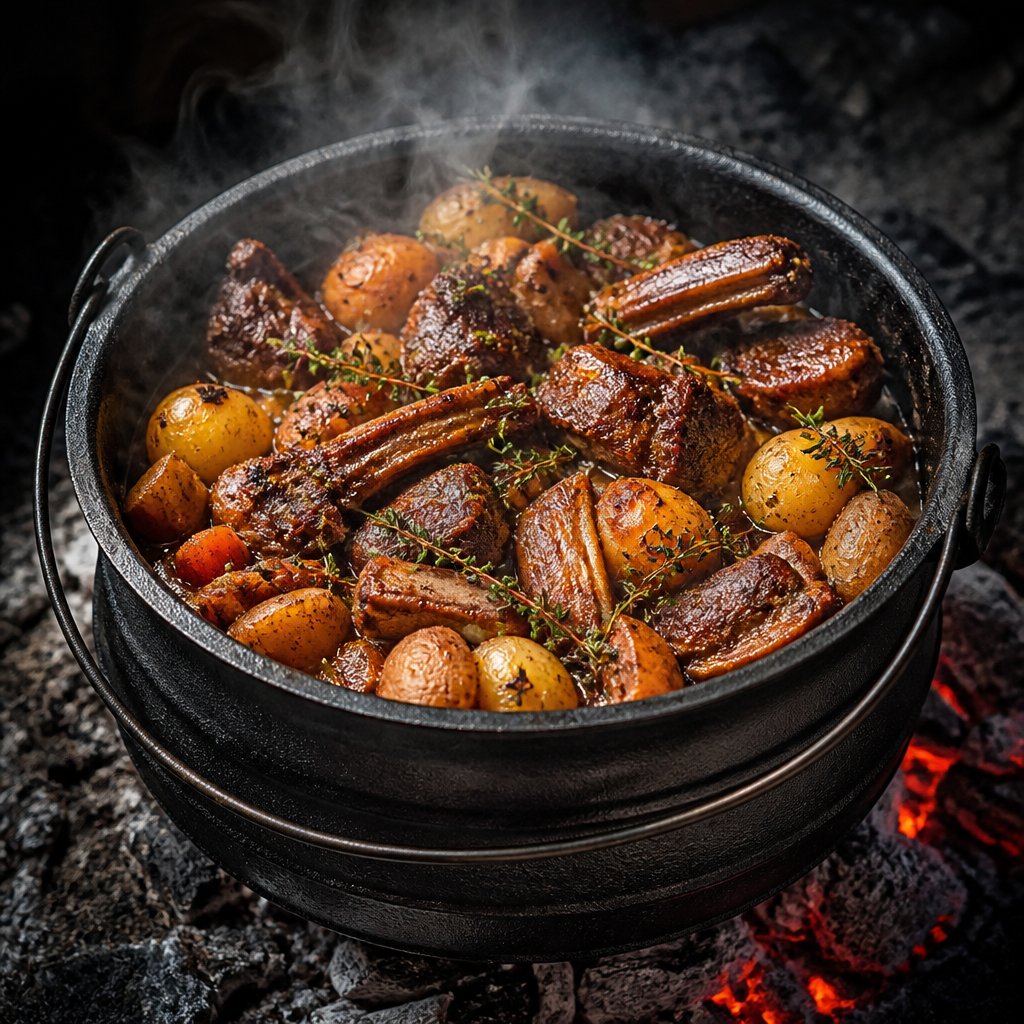 Smoked Lamb Potjiekos