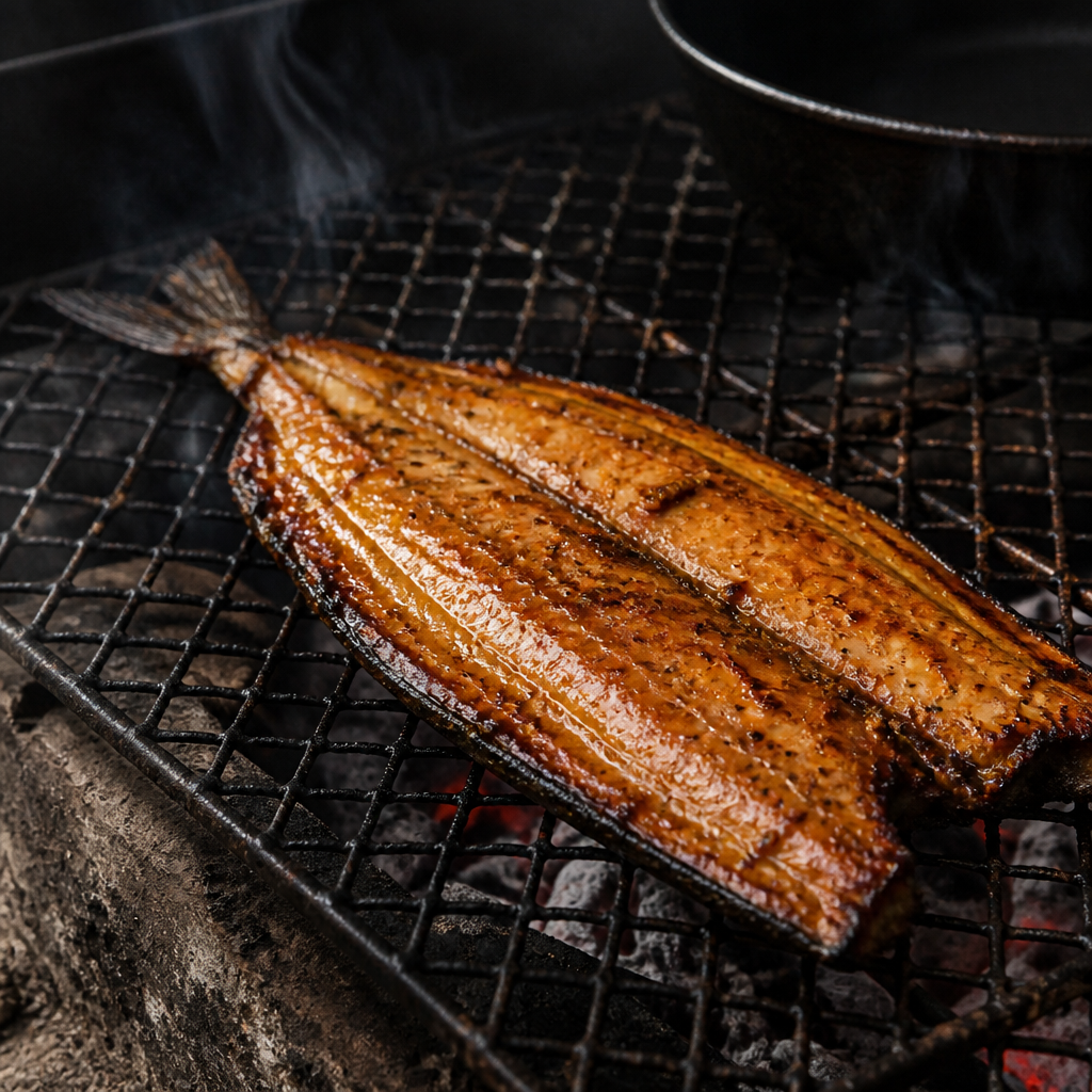 Smoked Snoek with Apricot Glaze