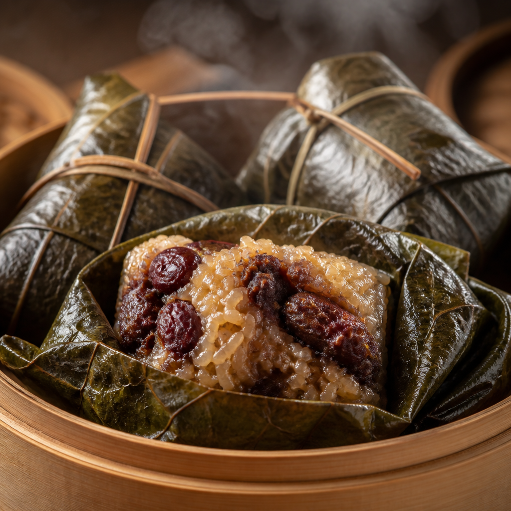 Smoked Sweet Sticky Rice in Lotus Leaf