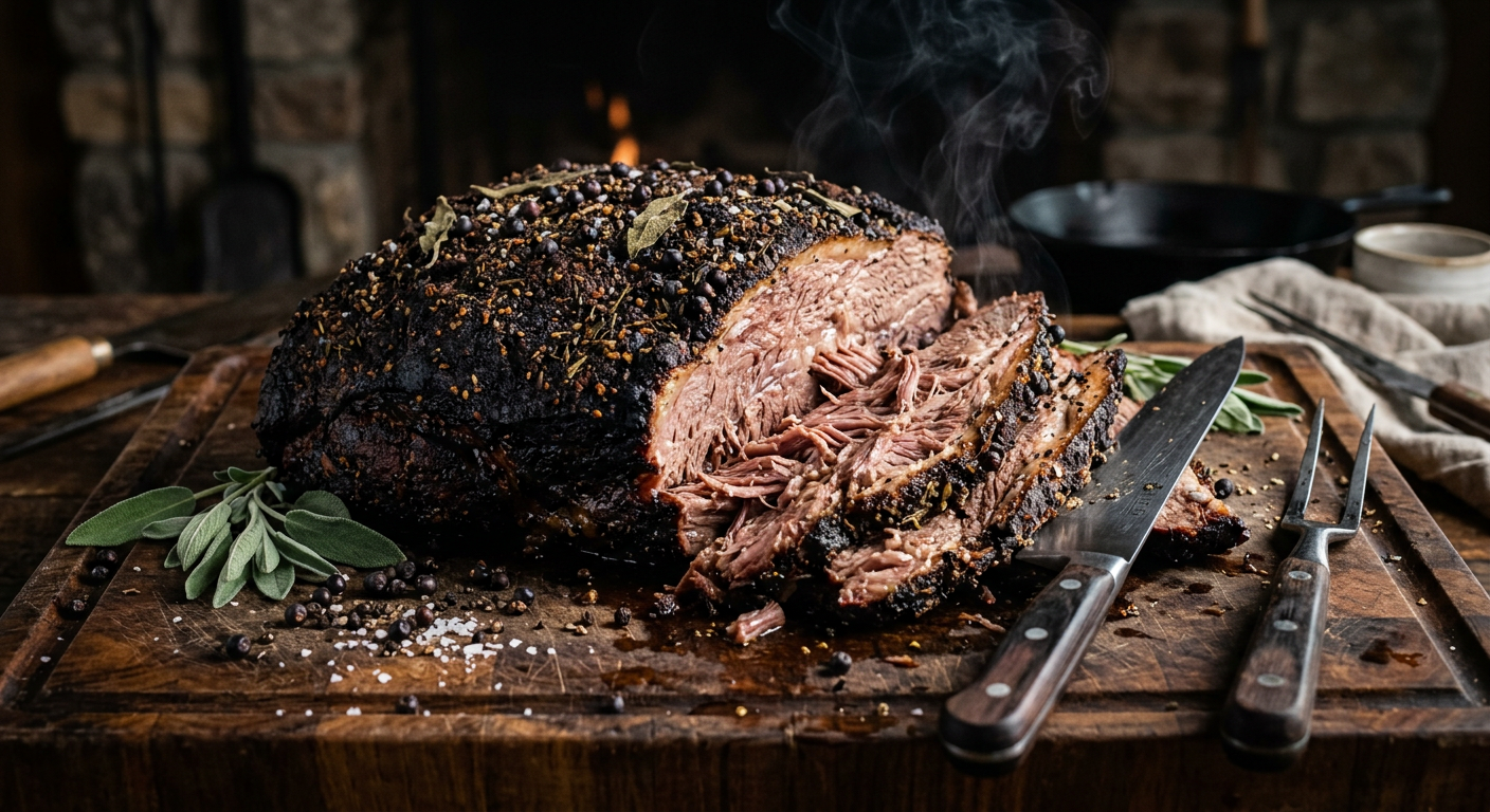 Smoked Whole Bison Roast (Plains-Style)