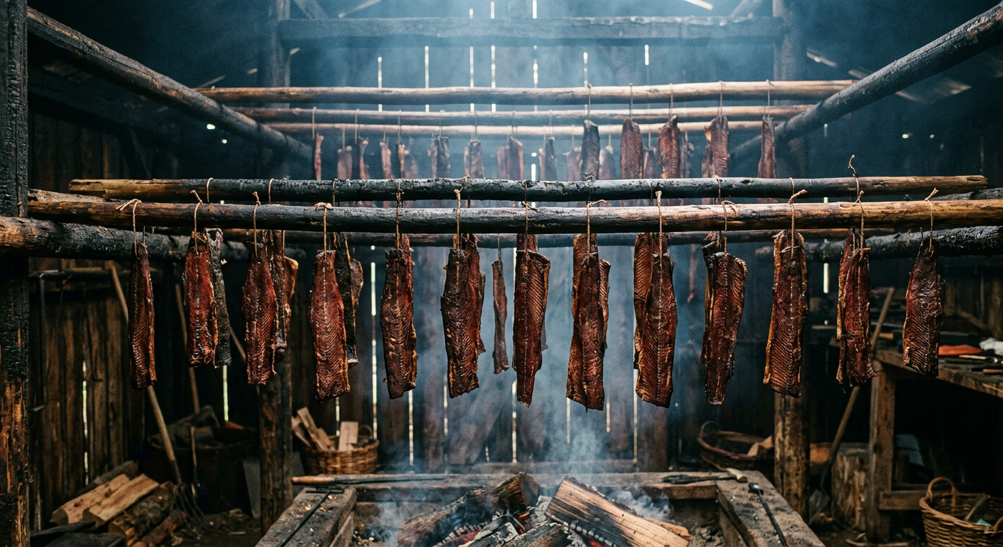 Smokehouse Hard-Smoked Salmon (Hard Cure)