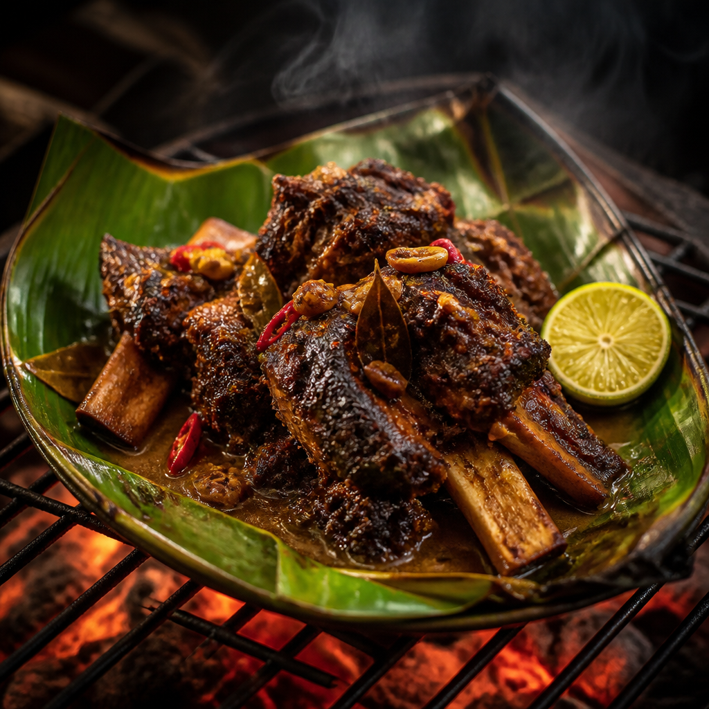 Thai Massaman Smoked Beef Short Ribs