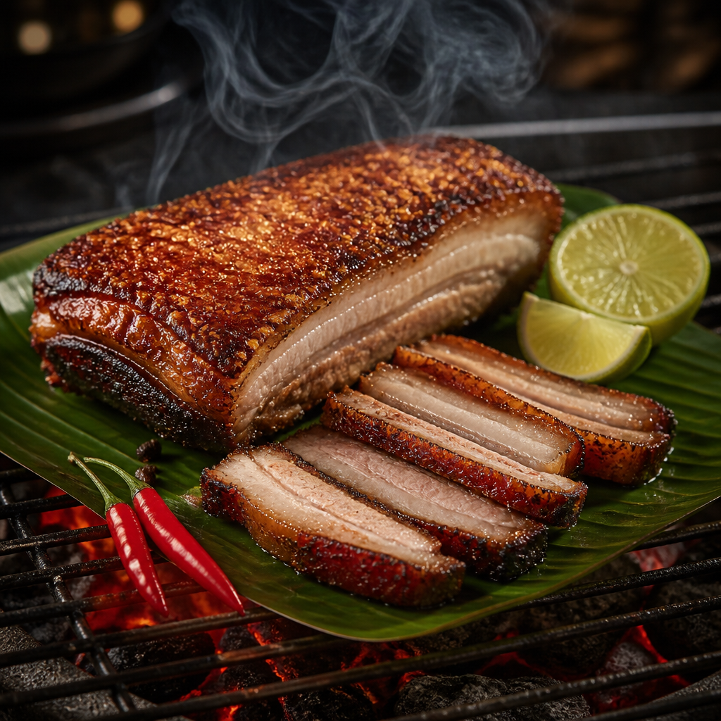 Vietnamese Five-Spice Smoked Pork Belly (Thit Quay)
