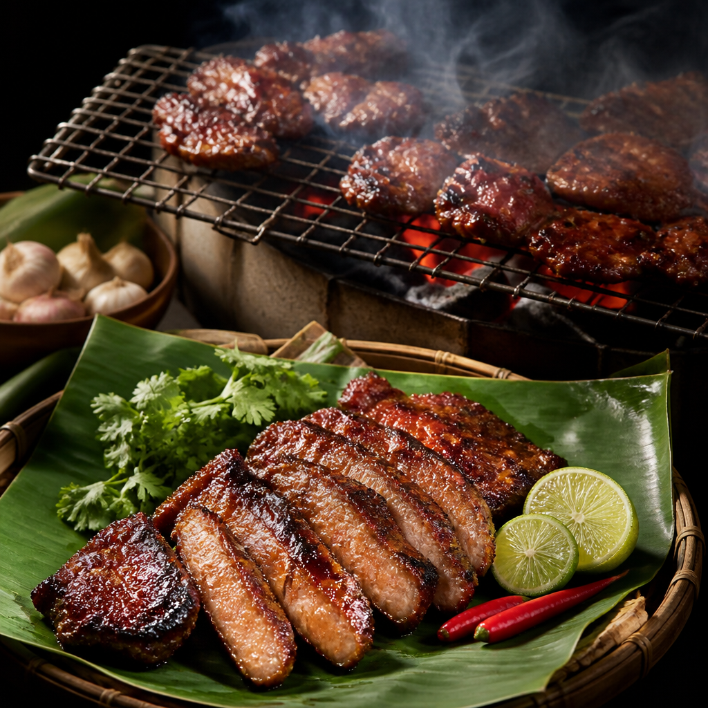 Vietnamese Lemongrass Smoked Pork